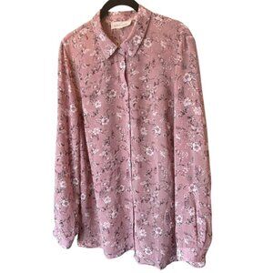 Philosophy Republic Floral Blouse Size L